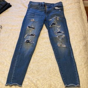 American Eagle ripped jeans